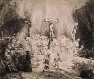 B.78.III 3つの十字架、1660年頃 作： Rembrandt van Rijn